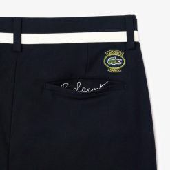 Pantalons & Shorts | LACOSTE Pantalon De Costume En Twill Premium Avec Badge