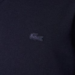 Pullovers | LACOSTE Pull A Col V En Laine Merinos Unie