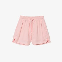 Pantalons & Shorts | LACOSTE Short Fluide En Lyocell