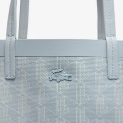 Sacs A Main & Cabas | LACOSTE Sac Cabas Zely Moyen Monogramme En Toile Enduite