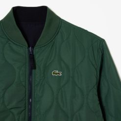 Manteaux & Vestes | LACOSTE Bomber Homme Lacoste Reversible Et Rembourre