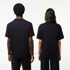 T-Shirts | LACOSTE T-Shirt Relaxed Fit Avec Crocodiles Iconiques