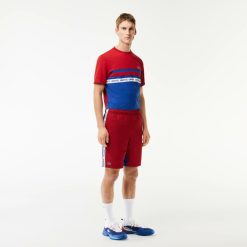 Vetements De Sport | LACOSTE Short Tennis Sportsuit A Bandes Siglees