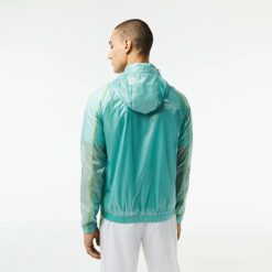 Vetements De Sport | LACOSTE Coupe-Vent Impermeable A Capuche Homme Lacoste Sport