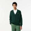 Pullovers | LACOSTE Cardigan Homme Lacoste Relaxed Fit Boutons Ton Sur Ton En Laine