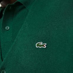 Pullovers | LACOSTE Cardigan Homme Lacoste Relaxed Fit Boutons Ton Sur Ton En Laine