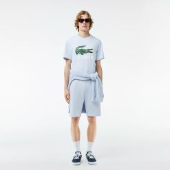 T-Shirts | LACOSTE T-Shirt Imprime Signature En Jersey De Coton