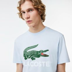 T-Shirts | LACOSTE T-Shirt Imprime Signature En Jersey De Coton