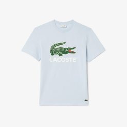 T-Shirts | LACOSTE T-Shirt Imprime Signature En Jersey De Coton