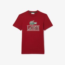 T-Shirts | LACOSTE T-Shirt Regular Fit En Jersey Epais De Coton