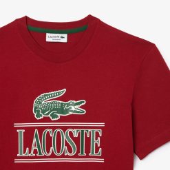 T-Shirts | LACOSTE T-Shirt Regular Fit En Jersey Epais De Coton