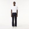 Pantalons & Shorts | LACOSTE Pantalon Chino Straight Fit En Twill De Coton