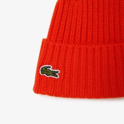 Accessoires | LACOSTE Bonnet En Laine Cotelee