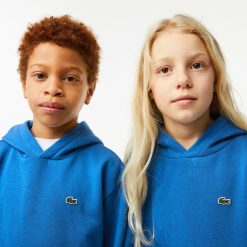 Vetements Fille | LACOSTE Sweatshirt A Capuche Enfant En Molleton De Coton Biologique