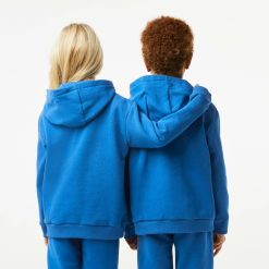 Vetements Fille | LACOSTE Sweatshirt A Capuche Enfant En Molleton De Coton Biologique