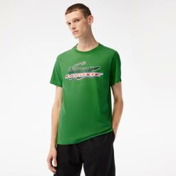 Vetements De Sport | LACOSTE T-Shirt Homme Lacoste Sport Regular Fit En Coton Biologique