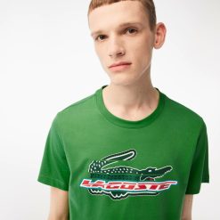 Vetements De Sport | LACOSTE T-Shirt Homme Lacoste Sport Regular Fit En Coton Biologique