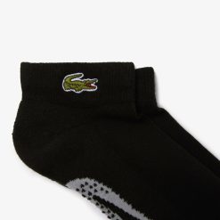 Chaussettes | LACOSTE Chaussettes Basses Lacoste Sport En Coton Imprime Crocodile