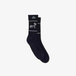 Vetements De Sport | LACOSTE Chaussettes Unies Lacoste Golf Avec Lettrages