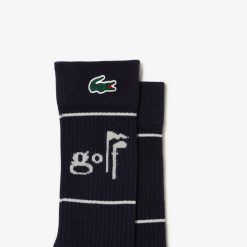 Vetements De Sport | LACOSTE Chaussettes Unies Lacoste Golf Avec Lettrages