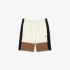 Pantalons & Shorts | LACOSTE Short Jogger Regular Fit Color-Block En Molleton Gratte