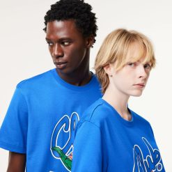 T-Shirts | LACOSTE T-Shirt Relaxed Fit Avec Imprime Signature