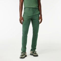 Pantalons & Shorts | LACOSTE Pantalon Chino Slim Fit En Coton Stretch