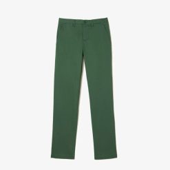 Pantalons & Shorts | LACOSTE Pantalon Chino Slim Fit En Coton Stretch