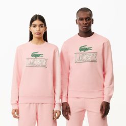 Sweatshirts | LACOSTE Sweatshirt Jogger Avec Marquage En Molleton De Coton