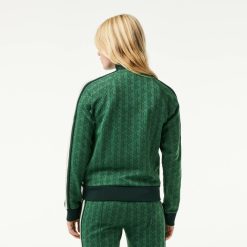 Sweatshirts | LACOSTE Sweatshirt Zippe Paris Col Montant Jacquard Monogramme