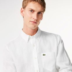 Chemises | LACOSTE Chemise Homme Lacoste En Lin