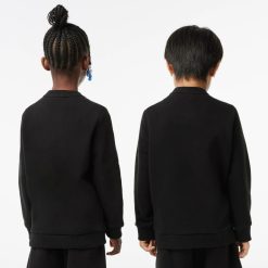 Vetements Fille | LACOSTE Sweatshirt Enfant Lacoste En Molleton De Coton Biologique