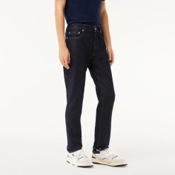 Pantalons & Shorts | LACOSTE Jean Slim Fit En Denim De Coton Stretch