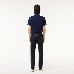 Pantalons & Shorts | LACOSTE Jean Slim Fit En Denim De Coton Stretch