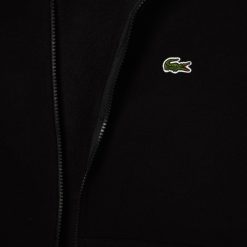 Sweatshirts | LACOSTE Sweatshirt Jogger Zippe Homme En Molleton Lacoste Avec Poche Kangourou