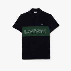 Polos | LACOSTE Polo Color-Block Regular Fit En Mini Pique Stretch