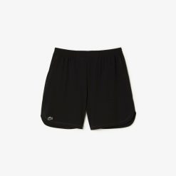 Vetements De Sport | LACOSTE Short A Carreaux Homme Lacoste Sport En Mesh Extensible