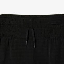 Vetements De Sport | LACOSTE Short A Carreaux Homme Lacoste Sport En Mesh Extensible