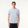 T-Shirts | LACOSTE T-Shirt En Pique Ultra Leger A Col Jacquard Sigle