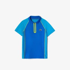 Vetements Garcon | LACOSTE Polo Garcon Lacoste Tennis En Polyester Recycle Ultra-Dry