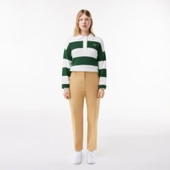 Pantalons & Shorts | LACOSTE Pantalon Chino Fusele En Coton