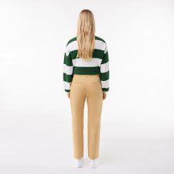 Pantalons & Shorts | LACOSTE Pantalon Chino Fusele En Coton