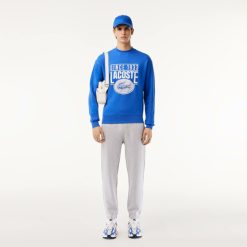 Sweatshirts | LACOSTE Sweatshirt Loose Fit En Molleton Imprime 80'S