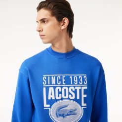 Sweatshirts | LACOSTE Sweatshirt Loose Fit En Molleton Imprime 80'S