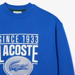 Sweatshirts | LACOSTE Sweatshirt Loose Fit En Molleton Imprime 80'S