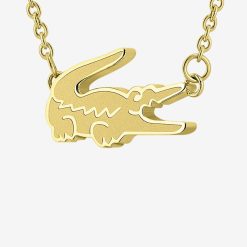 Bijoux | LACOSTE Collier Crocodile Femme Lacoste