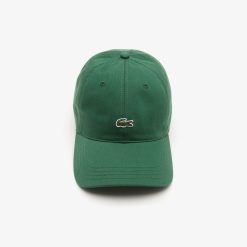 Chapeaux & Casquettes | LACOSTE Casquette Unie Unie Lacoste En Twill De Coton Biologique