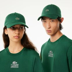 Chapeaux & Casquettes | LACOSTE Casquette Unie Unie Lacoste En Twill De Coton Biologique