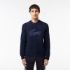 Pullovers | LACOSTE Pull En Laine Avec Badge Crocodile Matelasse