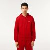 Sweatshirts | LACOSTE Sweatshirt Jogger Zippe Homme En Molleton Lacoste Avec Poche Kangourou